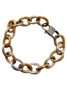 Lizzy Two Tone Chain Bracelet