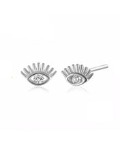 Load image into Gallery viewer, Eye Studs Silver | 925 Sterling Silver
