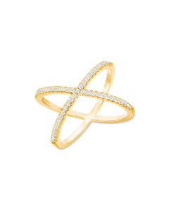 X Ring Gold | Gold Plated 925 Sterling Silver
