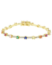 Load image into Gallery viewer, Rainbow Tennis Bracelet

