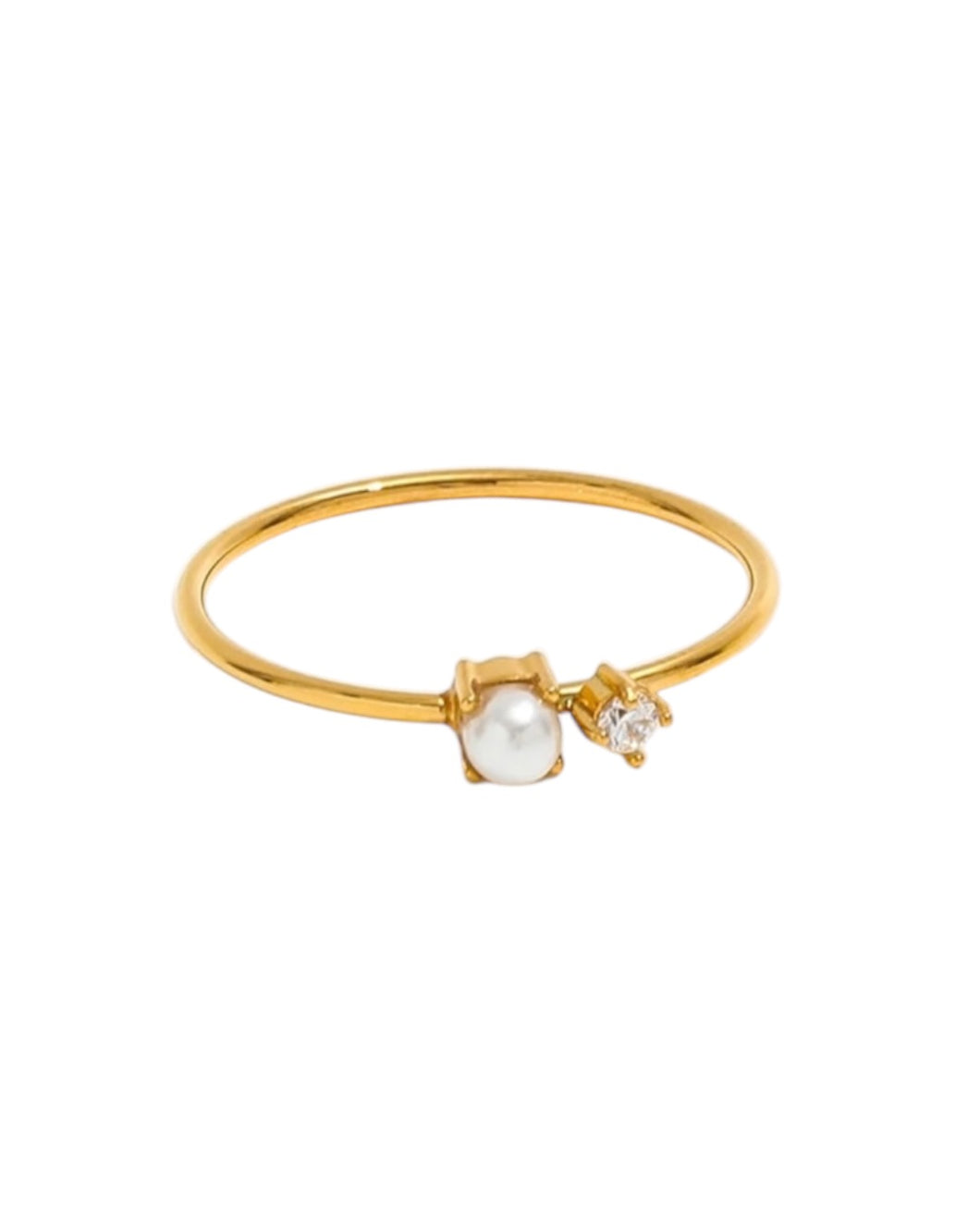 Pearl Solitaire Ring | 925 Sterling Silver