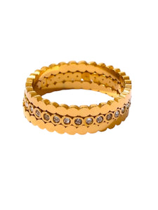 Alden Triple Stack Rings  | Stainless Steel