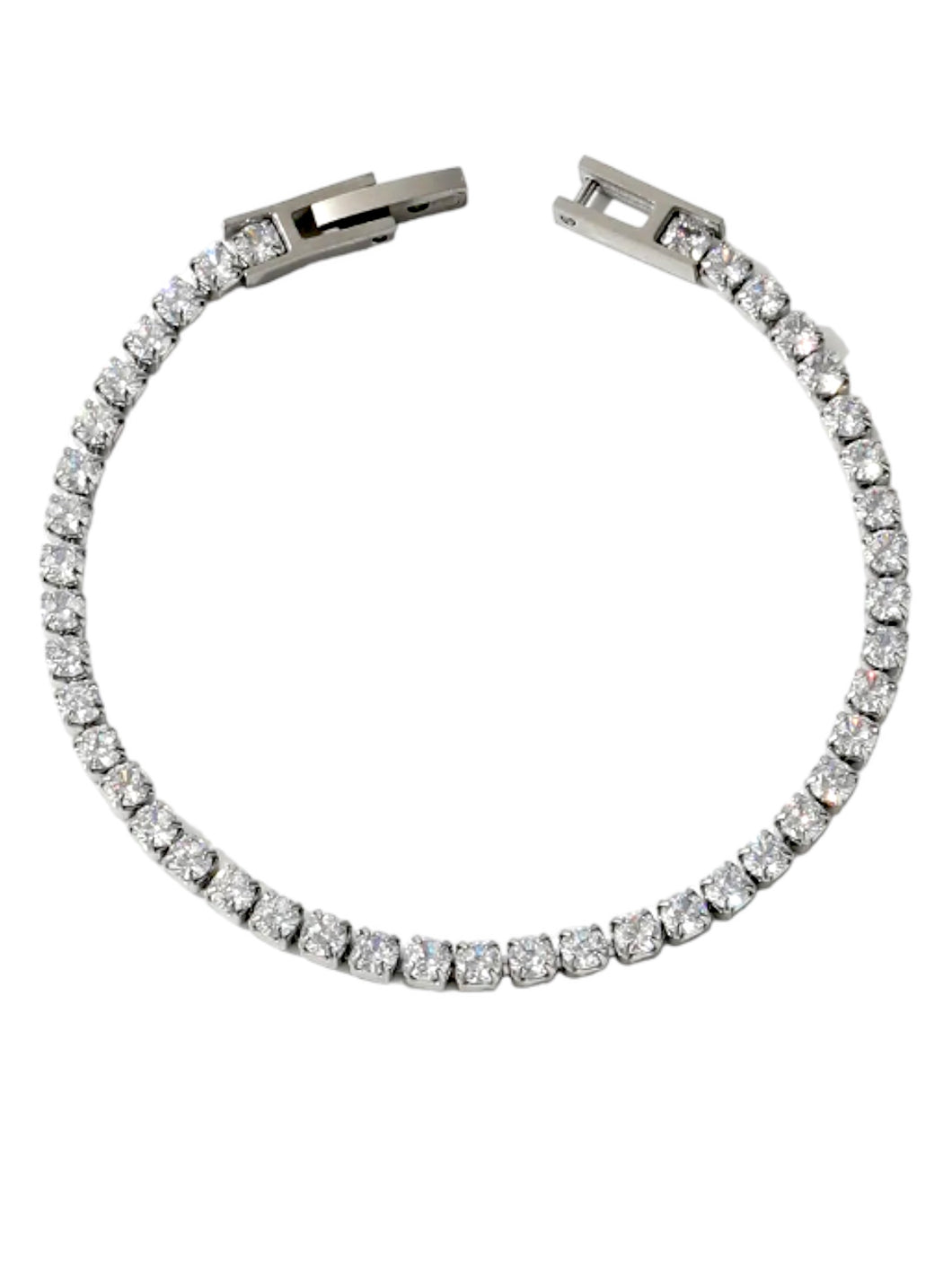 Silver Britt Tennis Bracelet