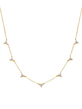 Load image into Gallery viewer, Trio Triangle Gold Necklace | Gold Plated 925 Sterling Silver
