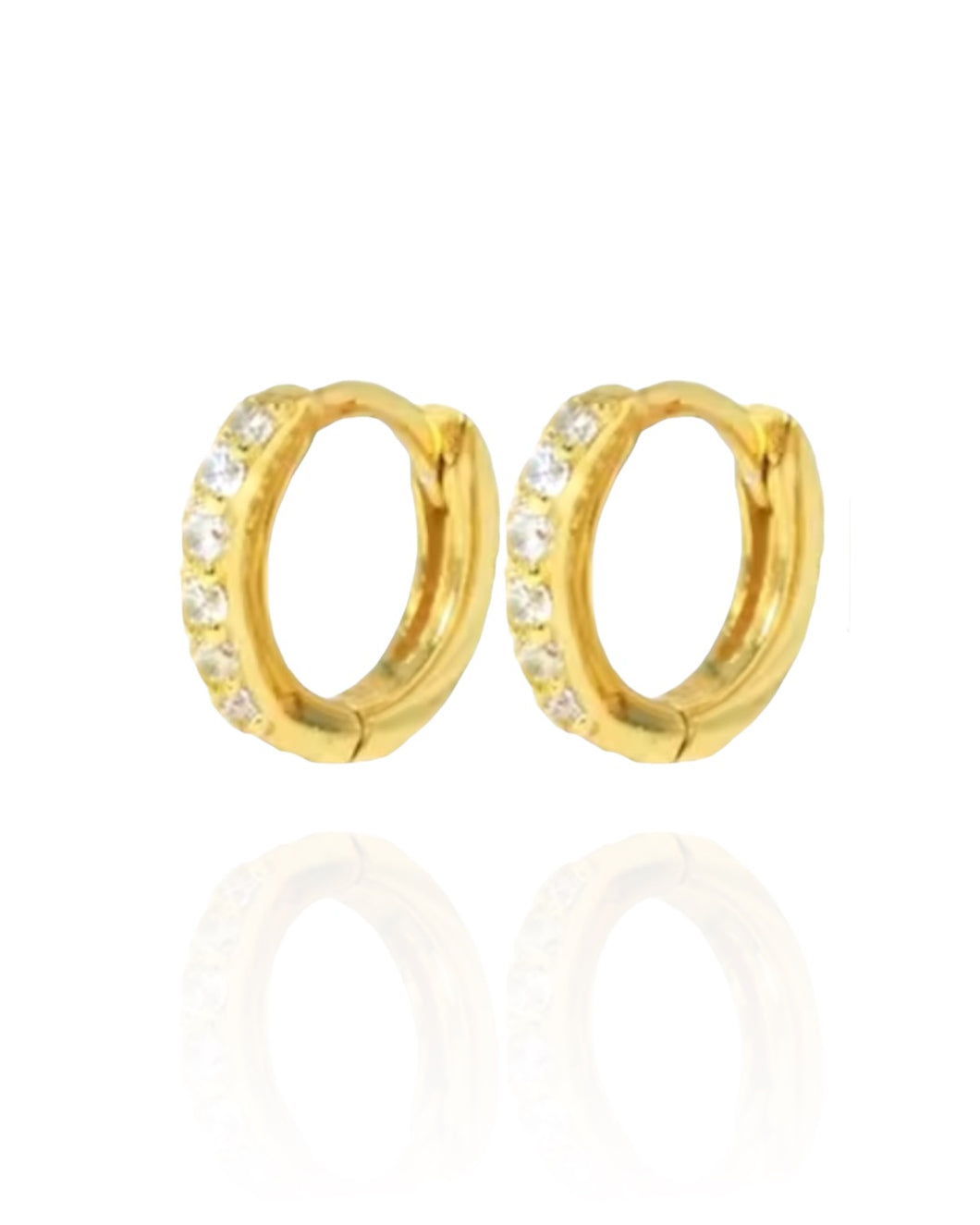 Baby Ava Gold 8mm  | 925 Sterling Silver Gold Plated