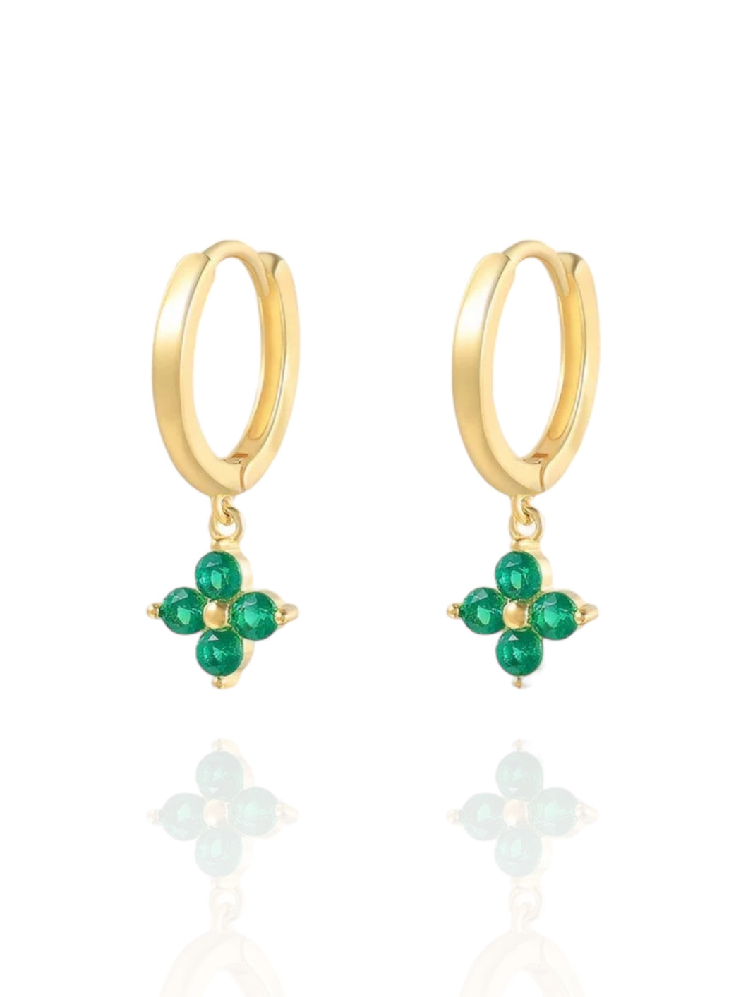 Hope Gold Emerald | Gold Plated 925 Sterling Silver