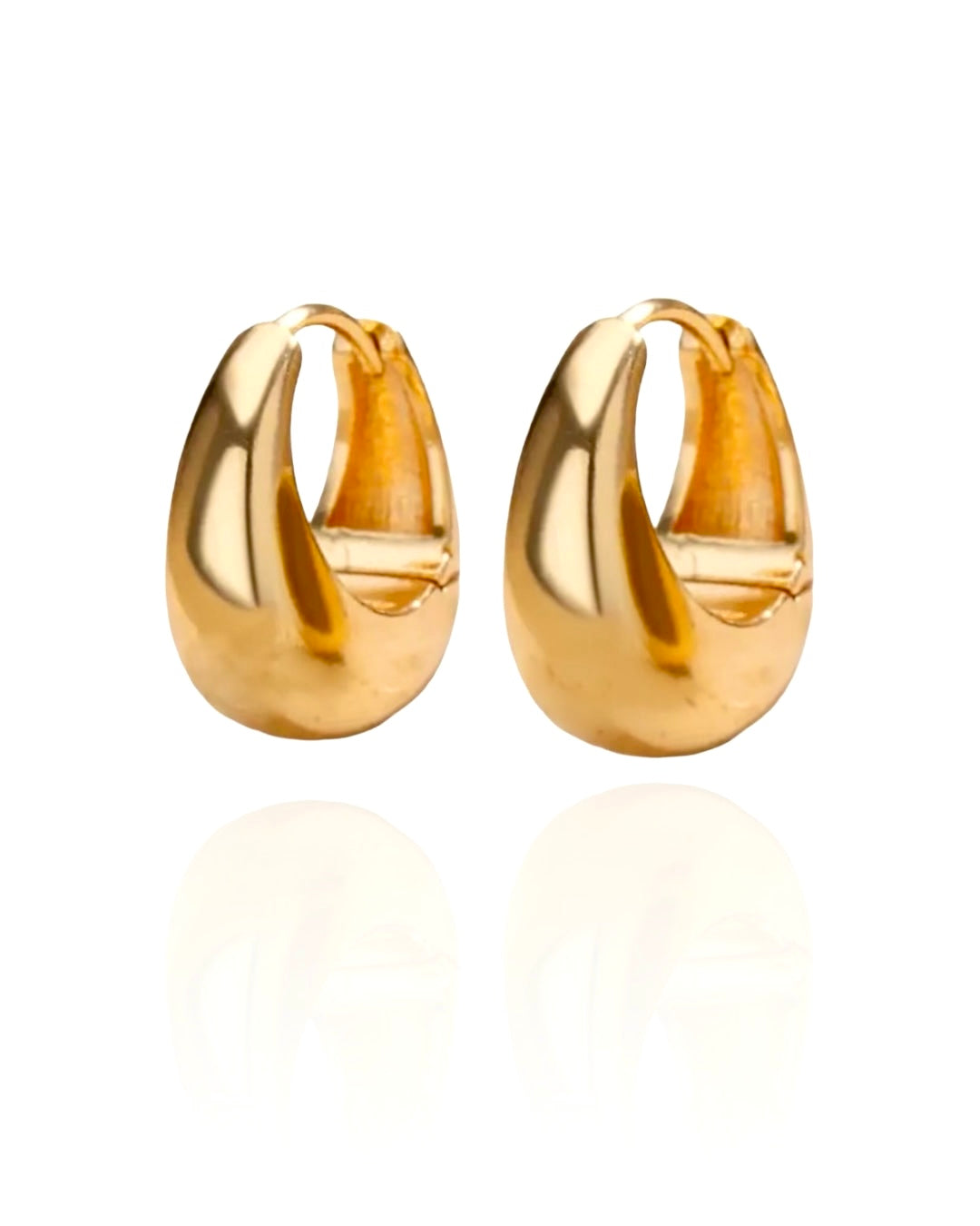 ピアス Monday Edition _ Glittering Golden Hoop Earrings (Medium) MONDAY EDITION Glittering Golden Hoop Earrings (Midium) ピアス