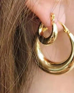Baby Gold Sienna Hoops