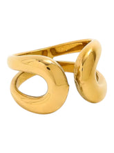 Load image into Gallery viewer, Celine Loop Gold Ring | Stainless Steel Gold Plated
