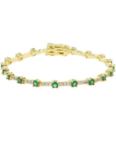 Load image into Gallery viewer, Emerald Tennis Bracelet
