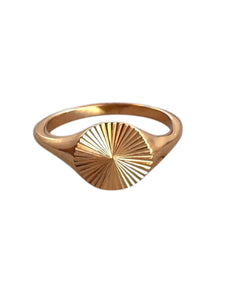 Soph Circle Disc Ring  | Stainless Steel