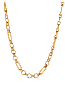 Ferrah Mixed Link Gold Necklace | Stainless Steel Gold Plated