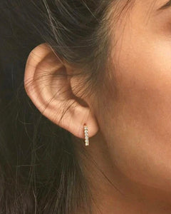 Square Huggies | Gold Plated 925 Sterling Silver