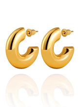 Load image into Gallery viewer, Gia Hoops Gold | Stainless Steel Gold Plated
