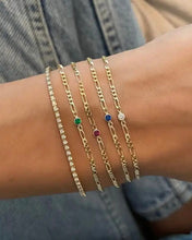 Load image into Gallery viewer, Amelia Bracelet White | Gold Plated 925 Sterling Silver
