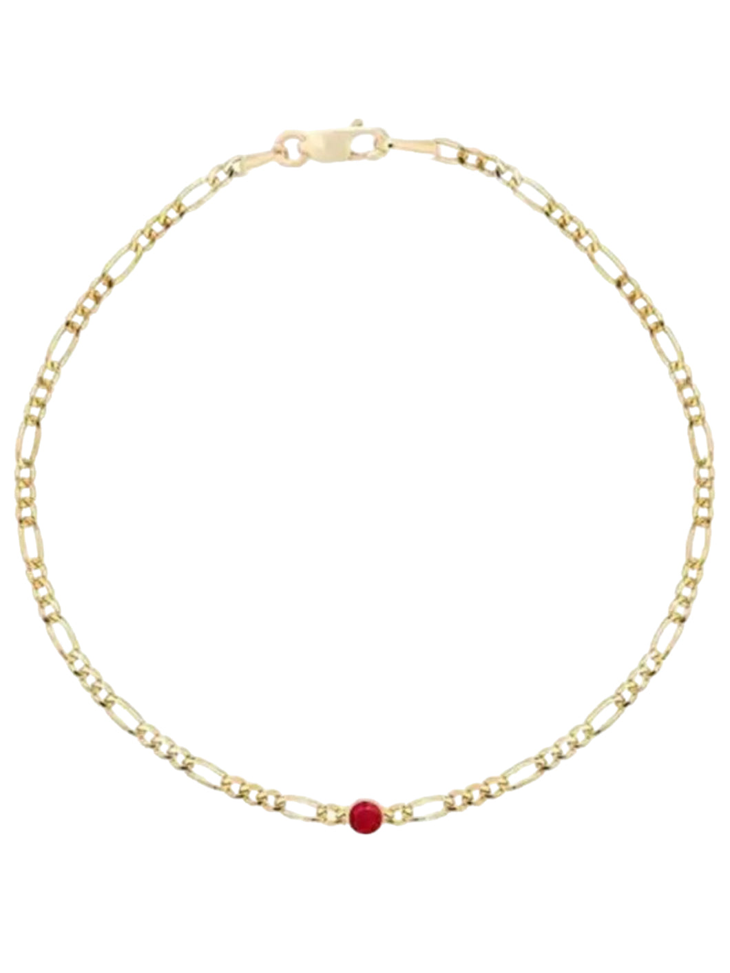 Amelia Bracelet Ruby | Gold Plated 925 Sterling Silver