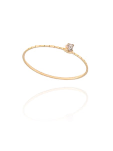 Rosie Dainty Solitaire Gold Ring
