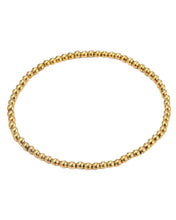 Load image into Gallery viewer, 3mm Elastic Gold Ball Bracelet
