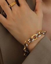 Load image into Gallery viewer, Lizzy Two Tone Chain Bracelet

