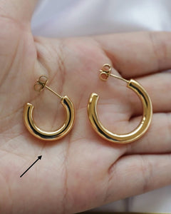 Small Zoie Hoops Gold