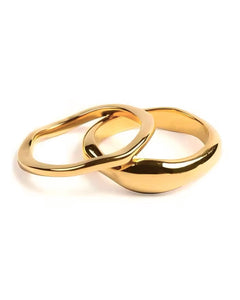 Thick Gold Wave Ring