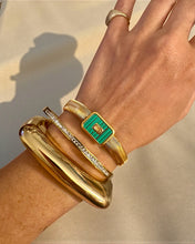 Load image into Gallery viewer, Sadi Square Bangle | Stainless Steel Gold Plated
