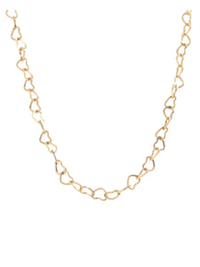Marisol Mini Heart Chain Gold Necklace | Gold Plated Stainless Steel