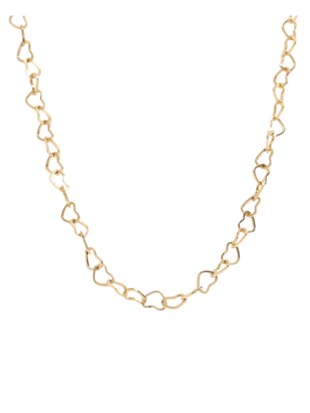 Marisol Mini Heart Chain Gold Necklace | Gold Plated Stainless Steel