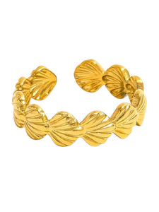 Shelley Adjustable Gold Ring | Stainless Steel Gold Plated