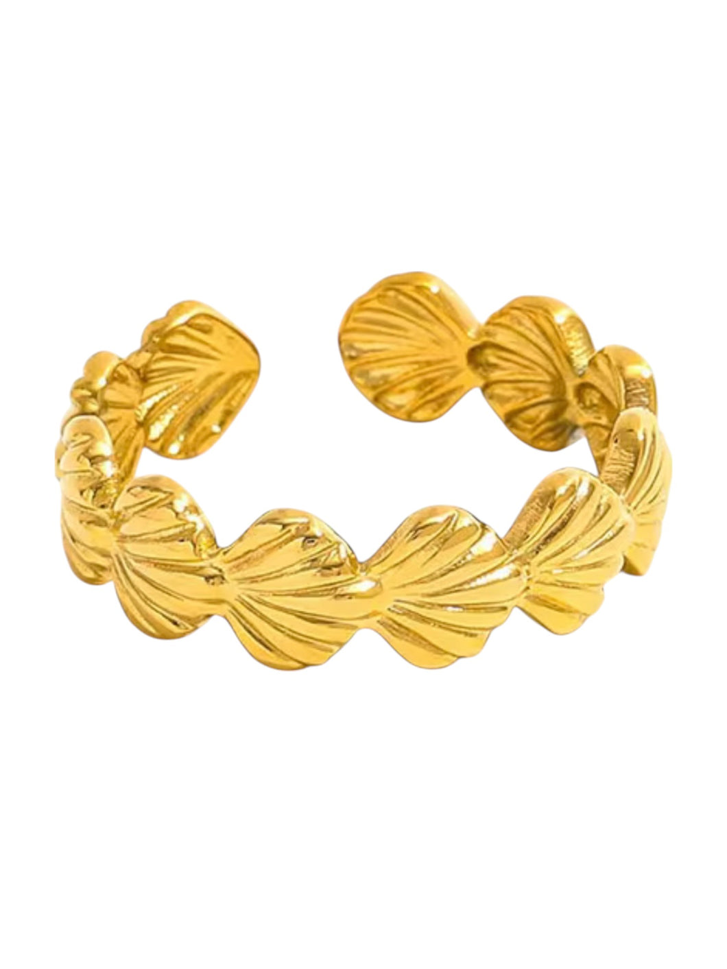 Shelley Adjustable Gold Ring | Stainless Steel Gold Plated