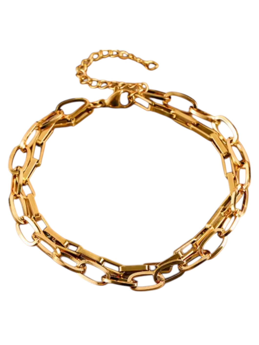 Multi Link Gold Bracelet | Stainless Steel Gold Plated