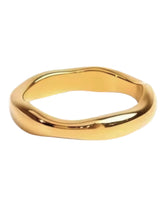 Load image into Gallery viewer, Thick Gold Wave Ring
