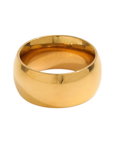 10mm Thick Thea Gold Band  | Stainless Steel Gold Plated