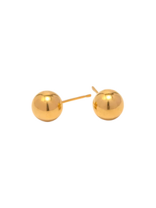 Gwendolyn Gold Ball Studs | Gold Plated Stainless Steel