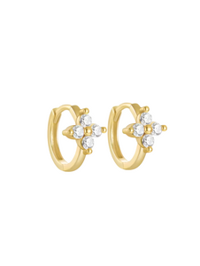 6mm Penelope Gold Huggies | Gold Plated 925 Sterling Silver
