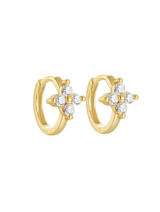 8mm Penelope Gold Huggies | Gold Plated 925 Sterling Silver