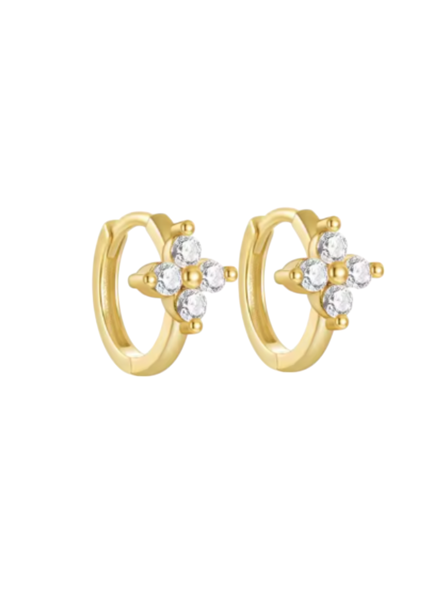 8mm Penelope Gold Huggies | Gold Plated 925 Sterling Silver