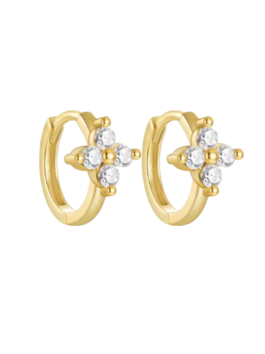 10mm Penelope Gold Huggies | Gold Plated 925 Sterling Silver