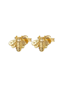 Bernadetta Bee Gold Studs | Gold Plated 925 Sterling Silver