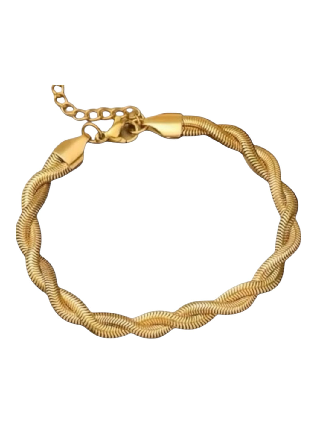 Oriana Braided Gold Bracelet | Stainless Steel Gold Plated