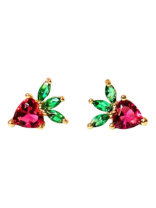 Beatrice Beet Studs | 925 Sterling Silver Gold Plated