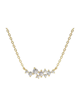 Load image into Gallery viewer, Carmen Constellation Diamond Bar Gold Necklace | Gold Plated Stainless Steel
