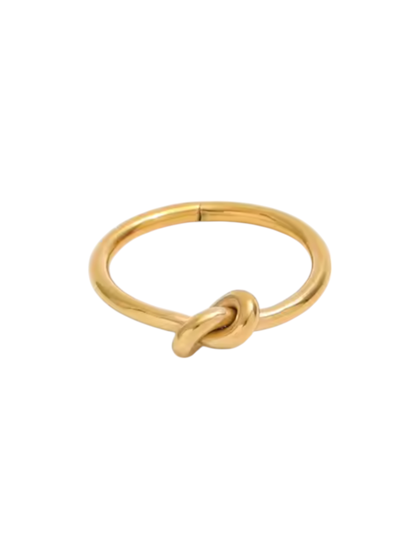 Traycee Thin Knot Gold Ring | Stainless Steel Gold Plated