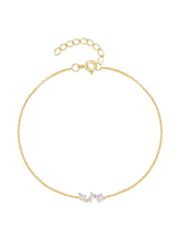 Load image into Gallery viewer, Gema Geometric Triple Diamond Gold Bracelet | Gold Plated Stainless Steel
