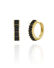 Load image into Gallery viewer, Double Genevieve Black | Gold Plated 925 Sterling Silver
