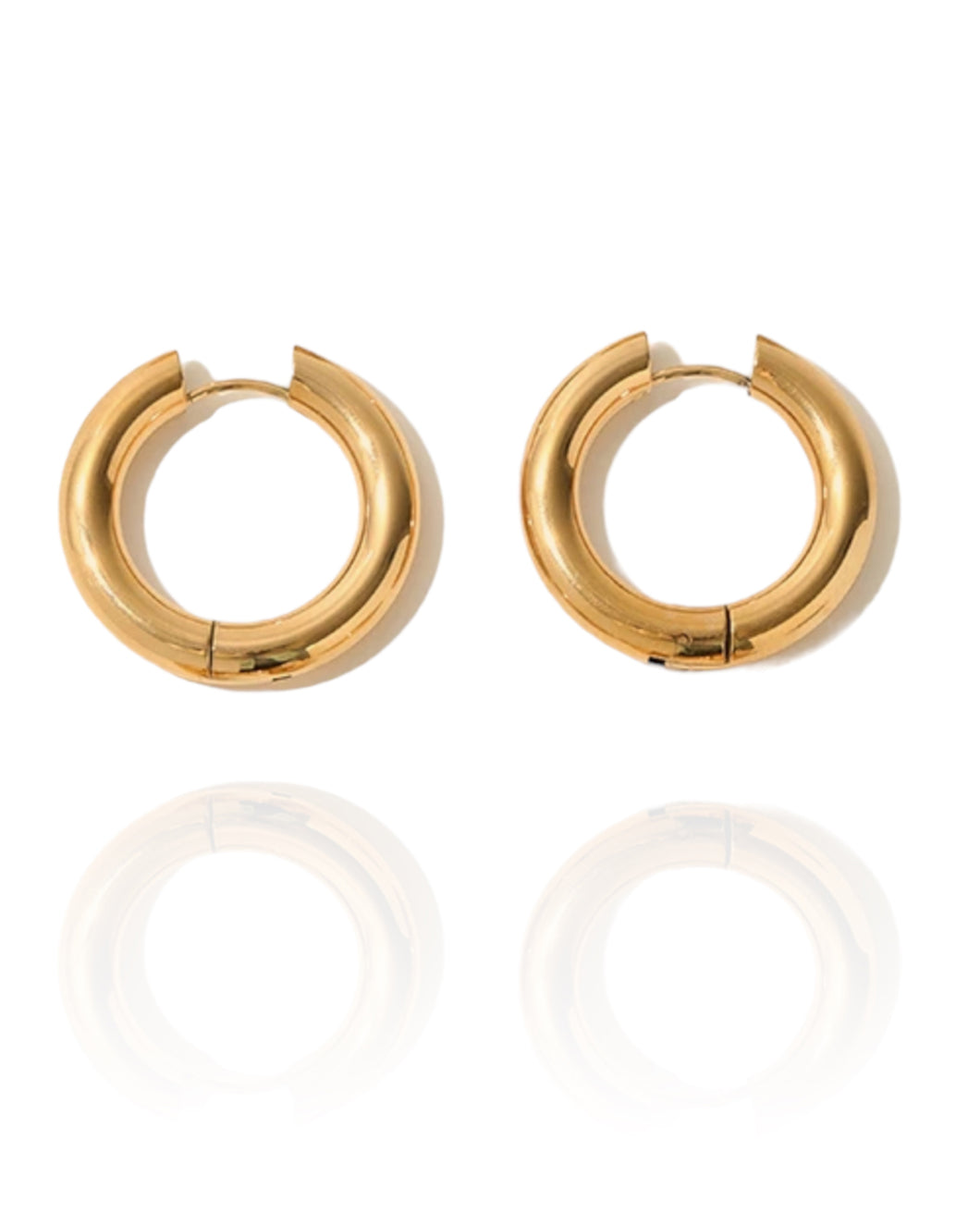 London Thick Hoops Gold