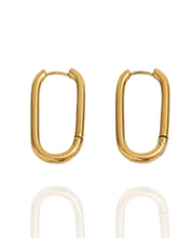 Load image into Gallery viewer, Oval Hoops Gold
