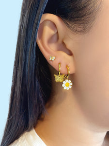 Butterfly Studs | Gold Plated 925 Sterling Silver