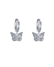 Load image into Gallery viewer, Butterfly Drops Silver
