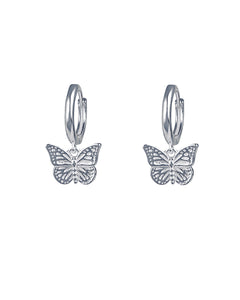 Butterfly Drops Silver